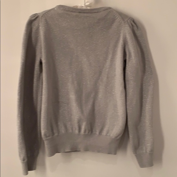 Janie and Jack Silver Cardigan w/Bow Detail - Picture 3 of 5